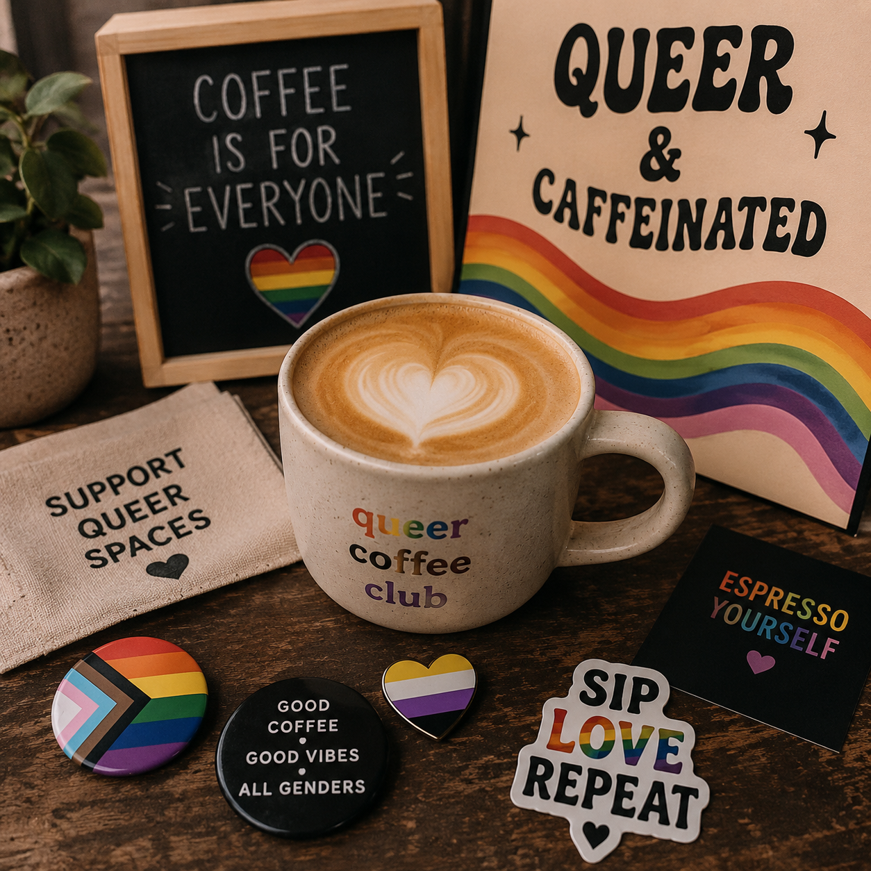 Kaffi sem vill ekki vera inn í skápnum!